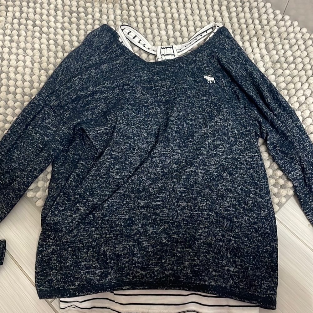 Abercrombie kids tank top under long sleeve shirt